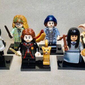 Custom Printed MOC Harry Potter Hogwarts Students Minifigures 8 Pack